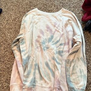 PINK Victoria's Secret Tie-Dye Crew Neck Sweater